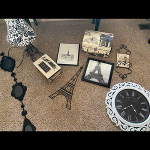 Paris room theme decorations